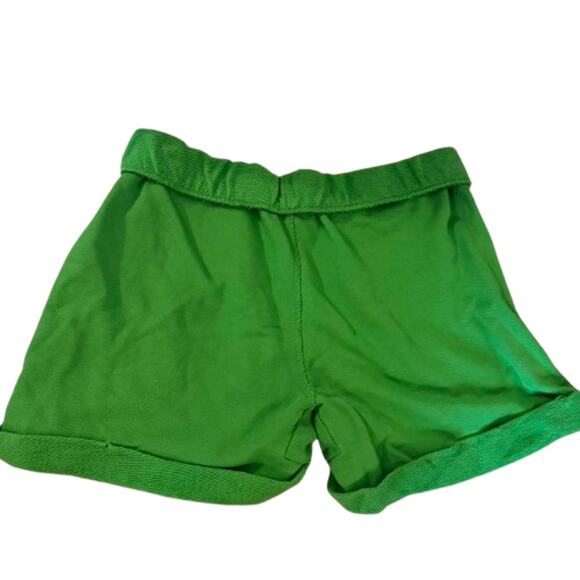 NWOT FRAME Size S Rolled Up Short Green Fold Over Sweat Shorts 100% Cotton - Picture 3 of 4